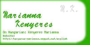 marianna kenyeres business card